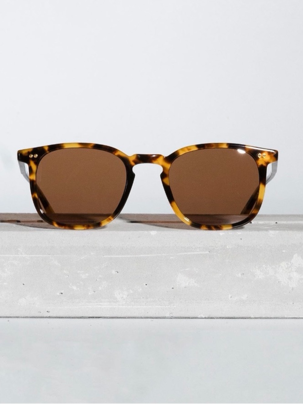 Garrett Leight California Tortoise Sunglasses - Brown Tortoiseshell